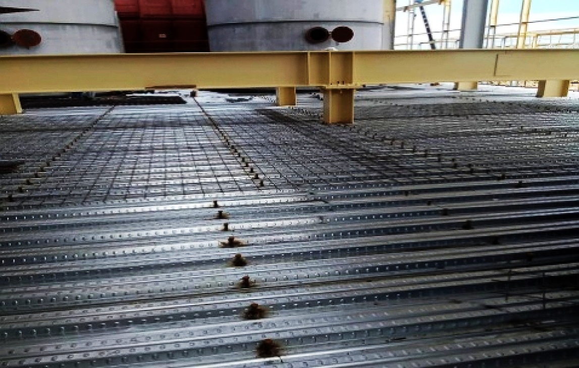 แผ่นพื้น Metal Deck รุ่น MD 50W ผลงานติดตั้งจริง
